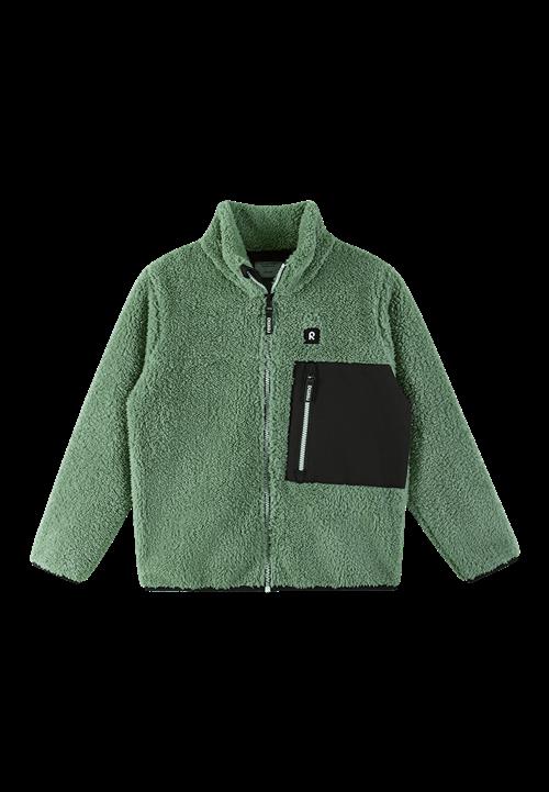 Reima Turilas Sherpa-fleecejakke Beige Green Clay  Green Clay-134 cm  Grøn  134 cm  Drenge