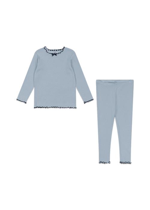 Konges Sløjd Rivi Rib Set Ocs Blue Fog Blue Fog 12 months  Blå  12 måneder  Drenge