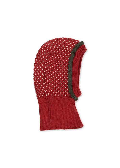Konges Sløjd Strawberry Balaclava True Red  True Red 3-6 months  Rød  3-6 måneder  Piger