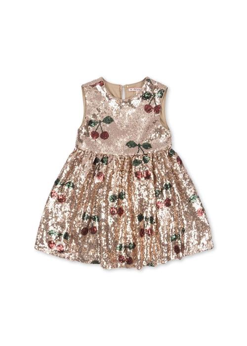 Konges Sløjd Starla Pailletkjole Ma Grande Cerise  Ma Grande Cerise 4 Y  Beige  4 år  Piger