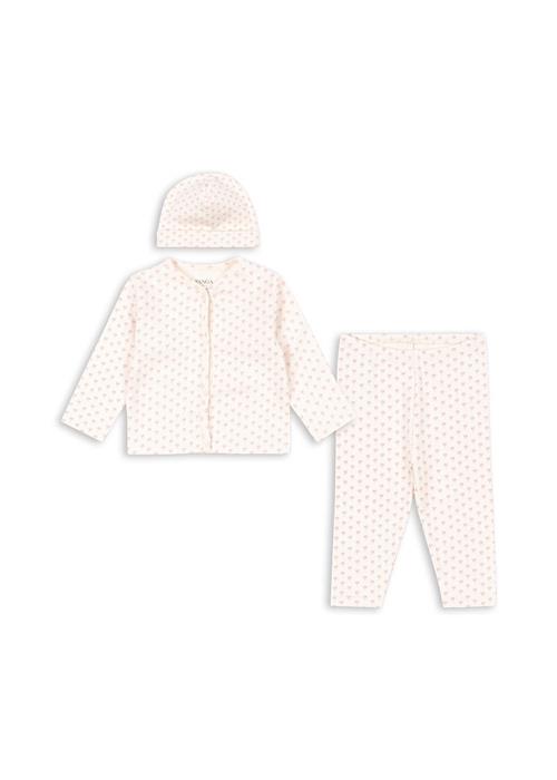 Fanga Fontana Bellö Sæt Til Nyfødte Punto Rosa  Punto Rosa 9 months  Hvid  9 måneder  Piger