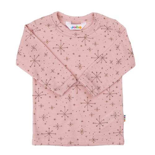 Joha Langærmet Bluse I Uld Rosa  Rosa-80 cm  Lyserød  80 cm  Piger