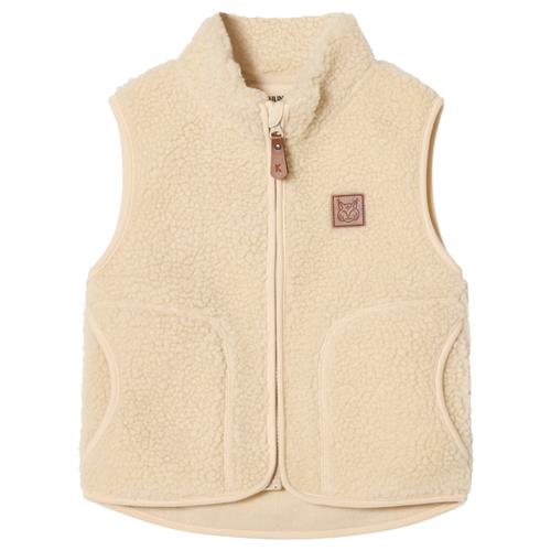 Kuling Austin Pile Fleece-vest Foggy White Foggy White 104 cm  Hvid  104 cm  Drenge, Piger