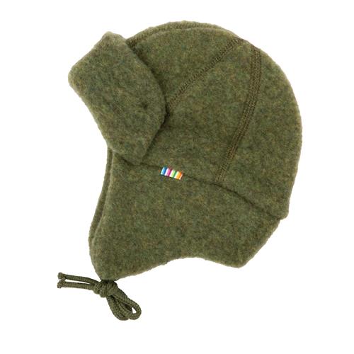 Joha Blød Uldhjelm Med Dobbelt Lag Dark Olive  Dark Olive-37 cm Uld Grøn  37 cm  Drenge, Piger