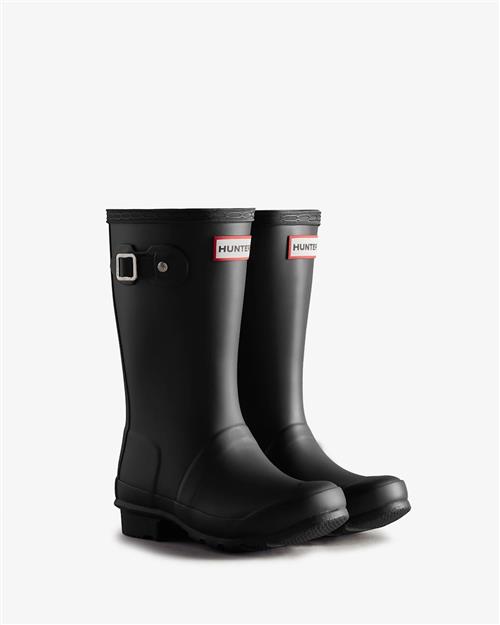 Hunter Junior Originals Gummistøvler Black  Black 32 EU  Sort  32 EU  Drenge, Piger