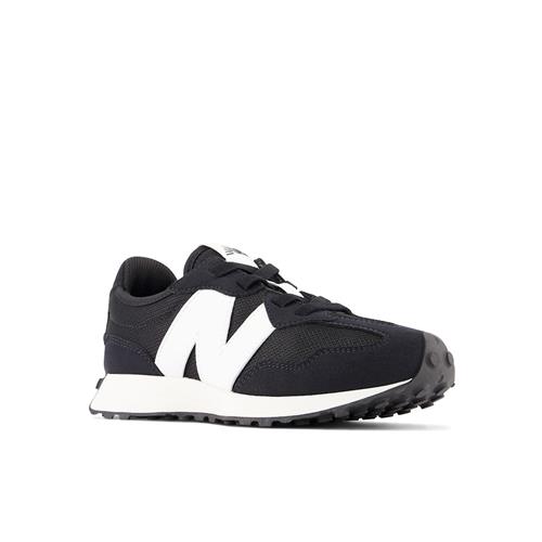 New Balance 327 Kids Bungee Lace Sneakers Black  Black 30 EU  Sort  30 EU  Drenge