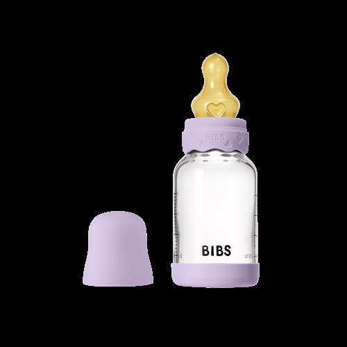 BIBS Boheme Babyflaske I Glas 120 Ml Violet Sky  Violet Sky One Size  Lilla  One Size  Drenge, Piger