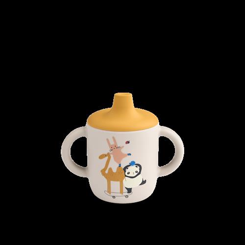 Liewood Neil Sippy Kop Around The World / Sandy  Sippy Cup-OS  Beige  One Size  Drenge, Piger
