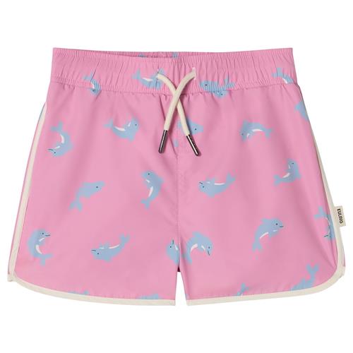 Kuling Lisbon Badeshorts Happy Pink Dolphin  Happy Pink Dolphin 110/116 cm  Lyserød  110/116 cm  Piger