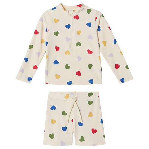 Kuling Madagaskar UV-sæt Rainbow Hearts  Rainbow Hearts 110/116 cm  Hvid  110/116 cm  Drenge, Piger