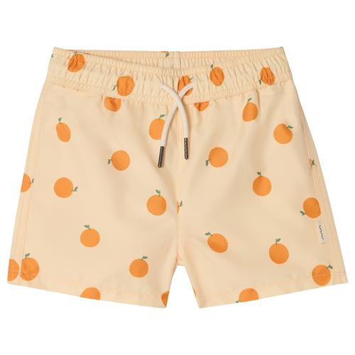Kuling Strömstad Badeshorts Pale Yellow Oranges  Pale Yellow Oranges 110/116 cm  Gul  110/116 cm  Drenge, Piger