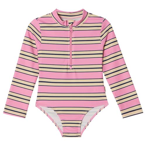 Kuling Toulon UV-badedragt Happy Pink Stripe  Happy Pink Stripe 110/116 cm  Lyserød  110/116 cm  Piger