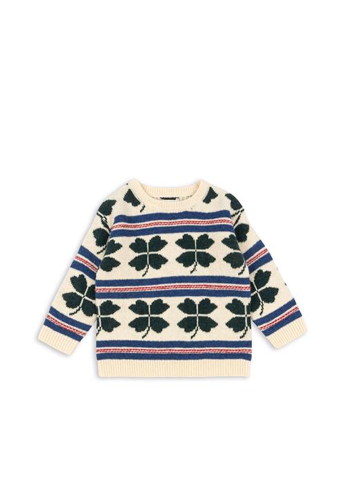 Konges Sløjd Billi Sweater Clover  Clover 18 months  Creme  18 måneder  Drenge