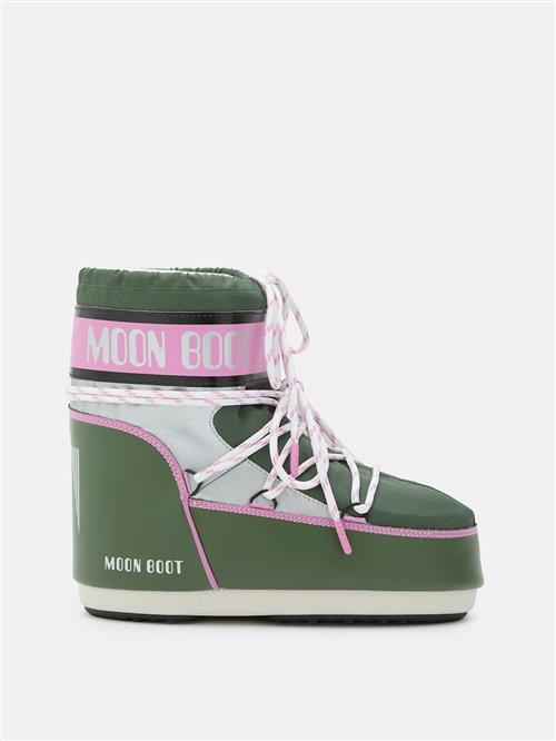 Moon Boot Mb Icon Low Space Racing Snestøvler Forest Green/silver/pink  Forest Green/Silver/Pink-33-35 EU  Grøn  33-35 EU  Drenge, Piger
