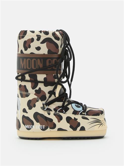 Moon Boot Mb Icon Animal Snestøvler Leopard  Leopard-23-26 EU  Beige  23-26 EU  Piger