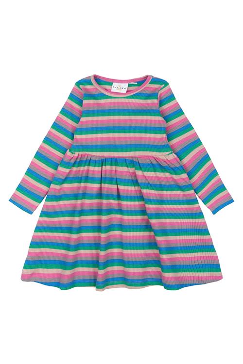 The New Siblings GOTS Polly Ribkjole Med Lange Ærmer Multi Striped  Multi Striped 92 cm  Lyserød  92 cm  Piger