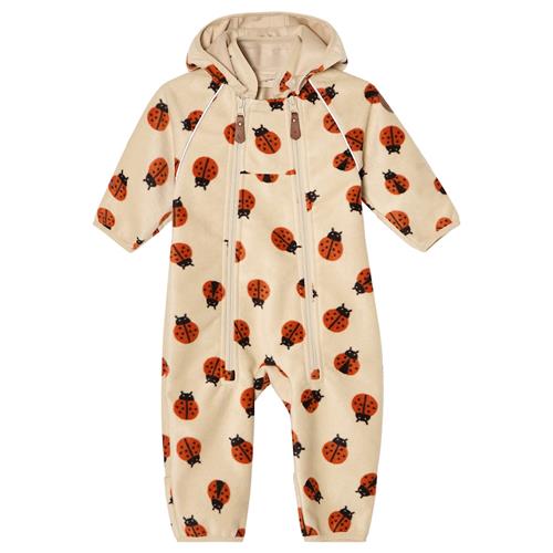 Kuling Livigno Heldragt I Vindfleece Ladybug Ladybug AOP 86 cm  Hvid  86 cm  Drenge, Piger