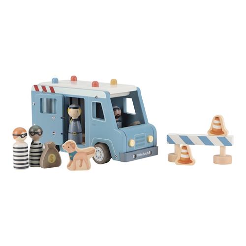 Little Dutch Politibil Med Træfigurer Blue  Blue-One Size  Blå  One Size  Drenge, Piger