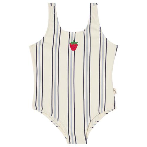 Kuling Milos UV-badedragt Blue Stripe  Blue Stripe 122/128 cm  Blå  122/128 cm  Drenge, Piger