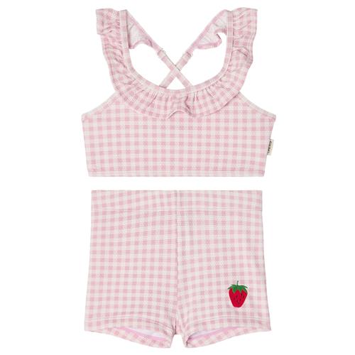 Kuling Samoa UV-bikini Pink Gingham  Pink Gingham 110/116 cm  Lyserød  110/116 cm  Piger