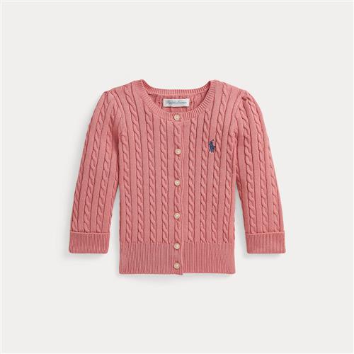 Ralph Lauren Cardigan Med Mini-kabler Faded Peony  Faded Peony 70-74cm  Lyserød  70-74 cm  Piger