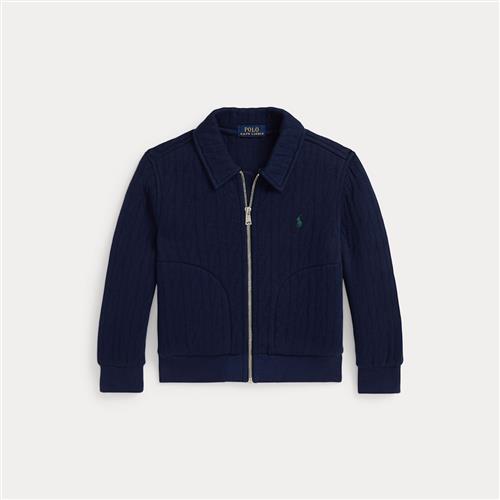 Ralph Lauren Kabelviltet Jakke Refined Navy  Refined Navy 136-138cm  Marineblå  136-138 cm  Drenge