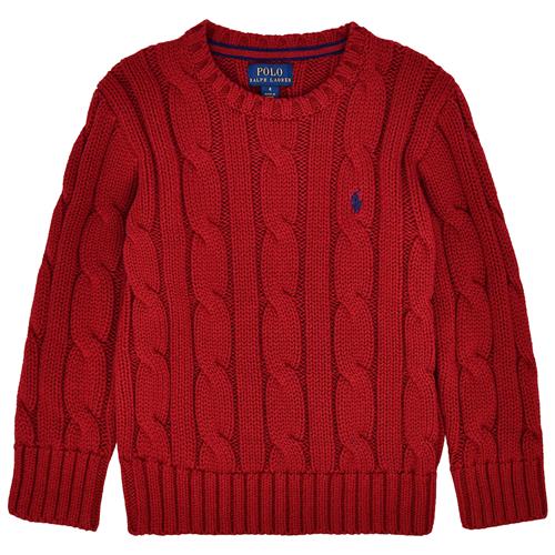 Ralph Lauren Kabelstrikket Sweater Holiday Red  Holiday Red 109-116cm  Rød  109-116 cm  Drenge