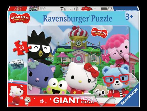 Ravensburger Ravensburger Hello Kitty Kæmpe Gulvpuslespil Mix  Mix-Onesize  Blå  One Size  Drenge, Piger