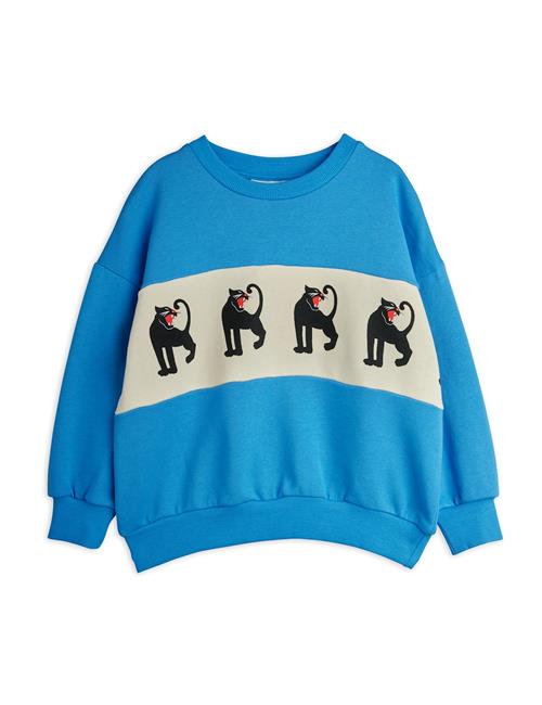Mini Rodini Panther Sweatshirt Blue  Blue 104/110 cm  Blå  104/110 cm  Drenge