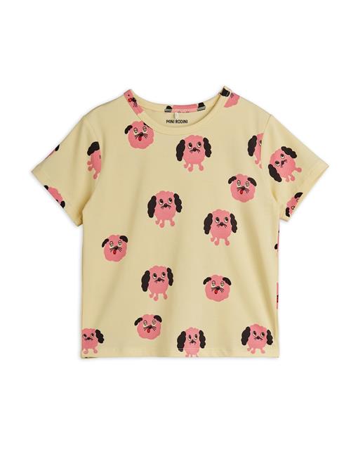 Mini Rodini Doggies T-shirt Yellow  Yellow 80/86 cm  Gul  80/86 cm  Piger