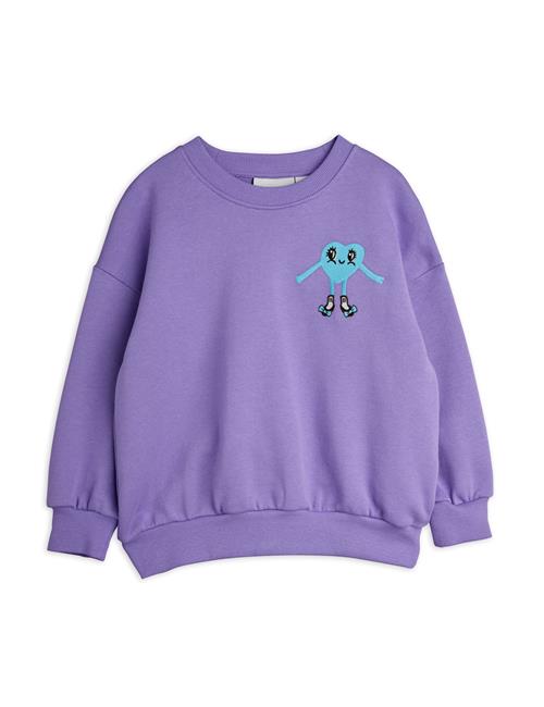 Mini Rodini Hearts In Shoes Sweatshirt Purple  Purple 92/98 cm  Lilla  92/98 cm  Piger