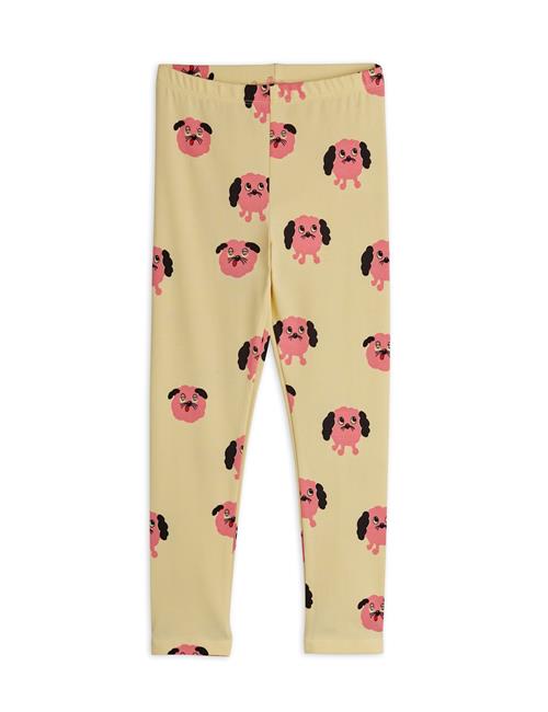 Mini Rodini Doggies Leggings Yellow  Yellow 92/98 cm  Gul  92/98 cm  Piger