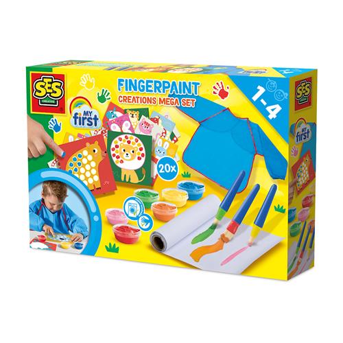 SES Creative My First Fingermaling Mega Set  Yellow-1-4 Y  Gul  1-4 år  Drenge, Piger
