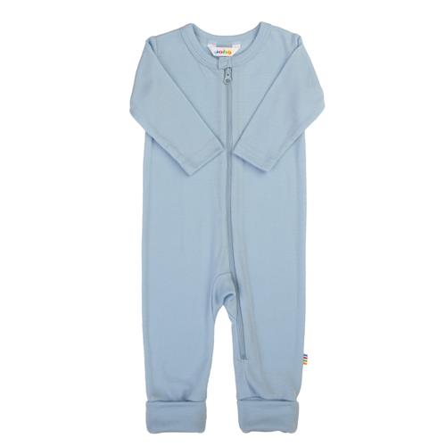 Joha 2-i-1-jumpsuit I Uld Blue  Blue-70 cm  Blå  70 cm  Drenge, Piger