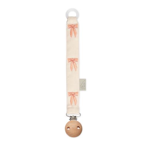 Cam Cam GOTS Broderet Sutteholder Bows  Bows One Size  Lyserød  One Size  Piger