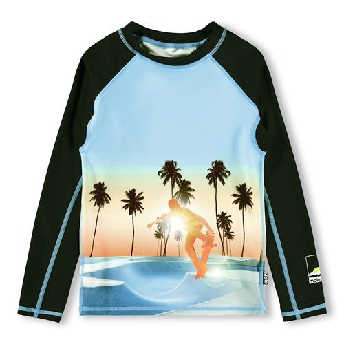 Molo Neptune LS Rash Gurad Sunrise Skate  Sunrise Skate 146/152 cm  Sort  146/152 cm  Drenge