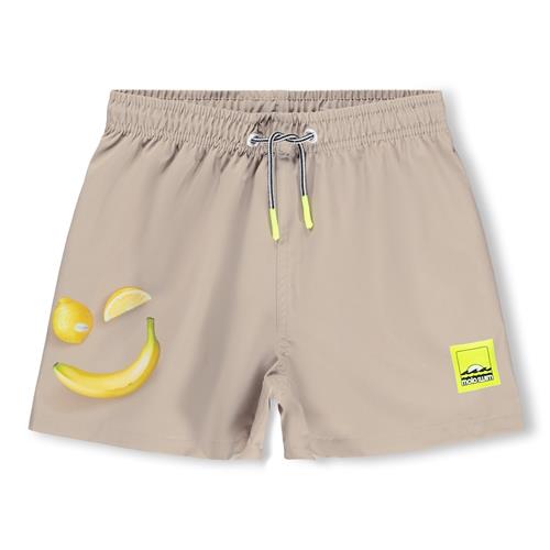 Molo Niko Board Shorts Happy Solid  Happy Solid 122/128 cm  Beige  122/128 cm  Drenge