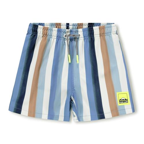 Molo Niko Board Shorts Painted Stripes  Painted Stripes 110/116 cm  Blå  110/116 cm  Drenge