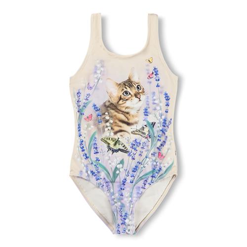 Molo Nika Badedragt Butterfly Field  Butterfly Field 116 cm  Creme  116 cm  Piger