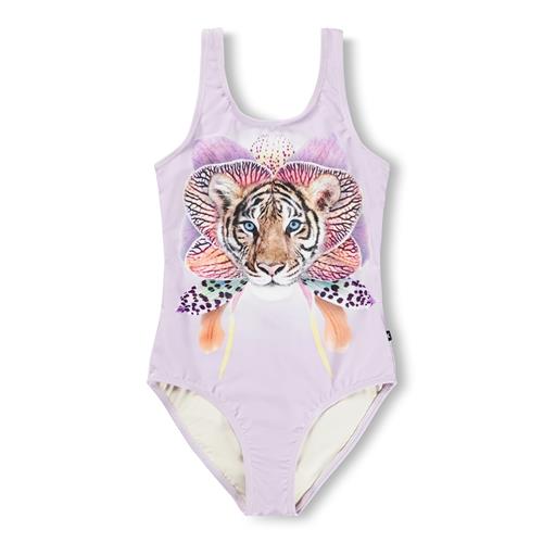 Molo Nika Badedragt Orchid Tiger  Orchid Tiger 116 cm  Lilla  116 cm  Piger