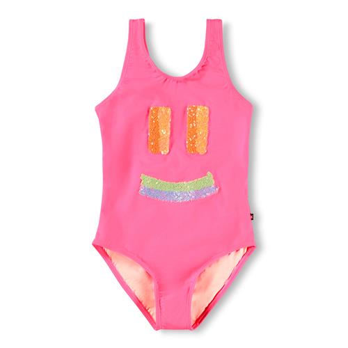Molo Nika Badedragt Pink Face  Pink Face 110 cm  Lyserød  110 cm  Piger
