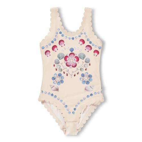 Molo Noelle Badedragt Sea Shell Deco  Sea Shell Deco 104 cm  Creme  104 cm  Piger