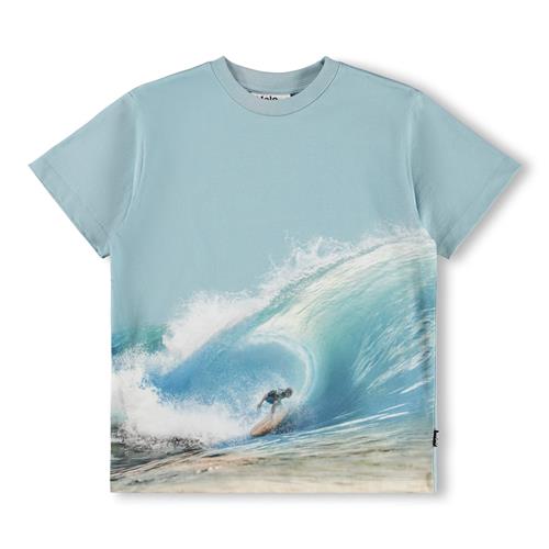 Molo GOTS Riley T-shirt Bluish Surfer  Bluish Surfer 122 cm  Blå  122 cm  Drenge