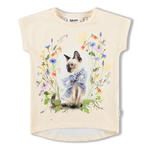 Molo GOTS Ragnhilde Tee Nature Bow  Nature Bow 104 cm  Creme  104 cm  Piger