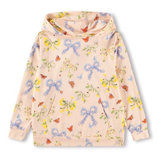Molo GOTS Rhona Hættetrøje Flowerbows  Flowerbows 116 cm  Lyserød  116 cm  Piger
