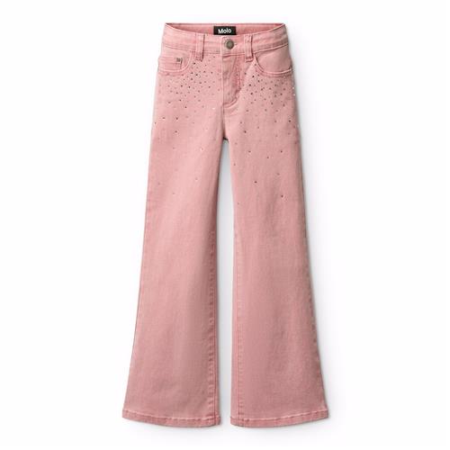 Molo Asta Jeans Blush Rhinestone  Blush Rhinestone 128 cm  Lyserød  128 cm  Piger