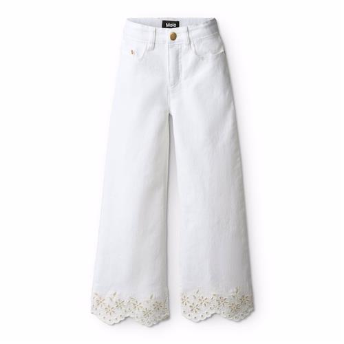 Molo Ava Jeans Whitest  Whitest 104 cm  Hvid  104 cm  Piger