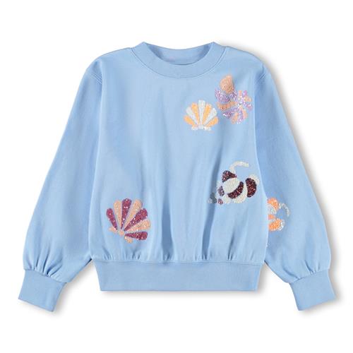 Molo GOTS Marge Sweatshirt Sparkling Sea  Sparkling Sea 116 cm  Blå  116 cm  Piger