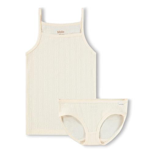 Molo GOTS Janice Sæt Pearled Ivory  Pearled Ivory 134/140 cm  Creme  134/140 cm  Piger