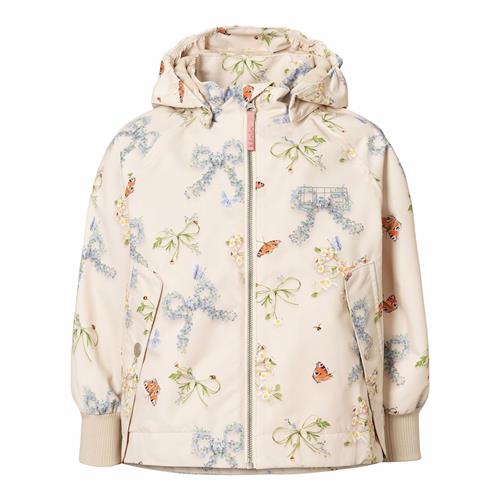 Molo Hoplas Skaljakke Floral Bows  Floral Bows 104 cm  Hvid  104 cm  Piger